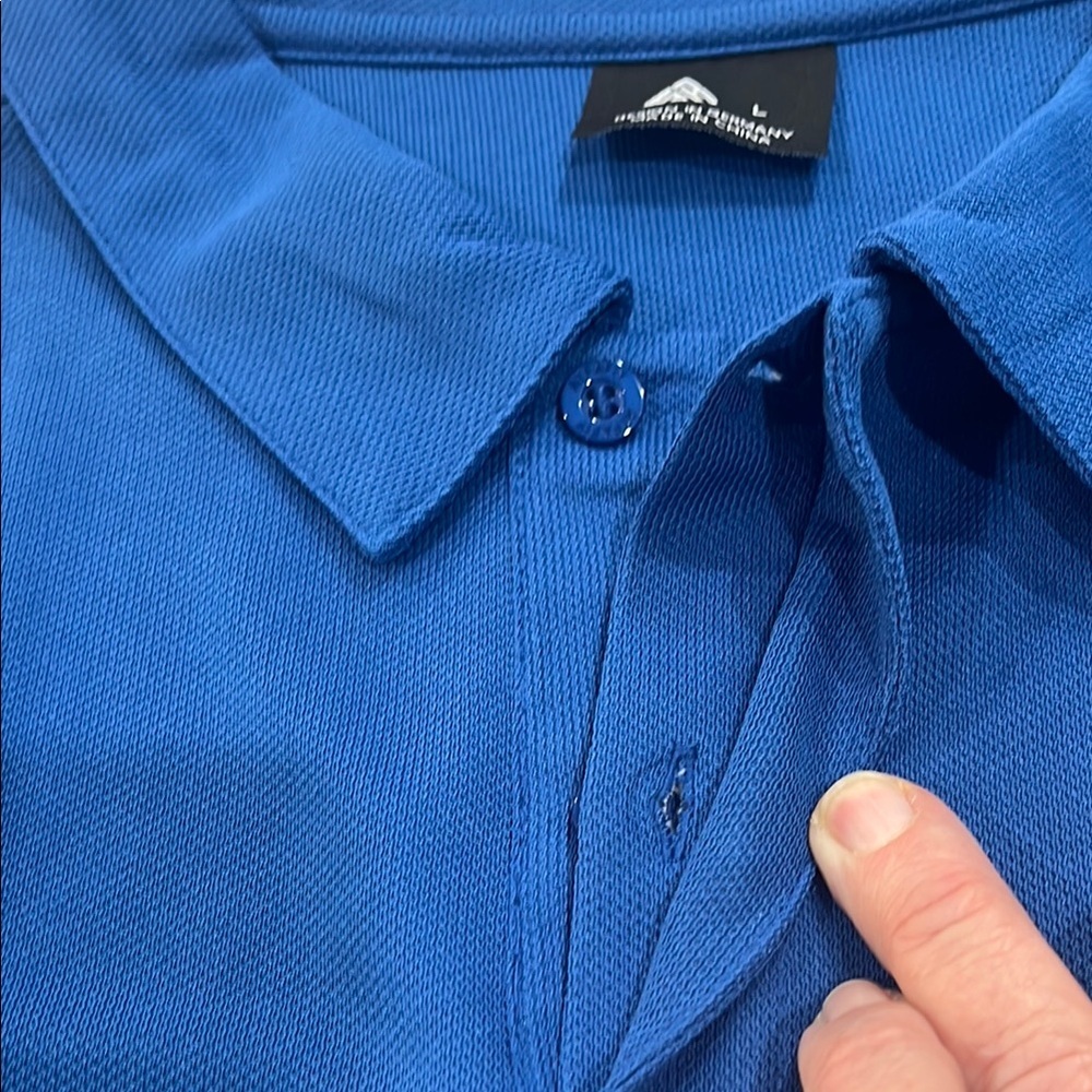 Never Worn Men's Blue Golf Shirt, Moisture Wicking NWOT - Picture 4 of 9